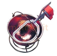 Paiolo in rame con mescolatore