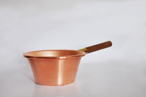 Paiolo rame manico legno - rame,